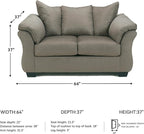 Signature Design by Ashley Darcy Casual Plush Loveseat, Grayish Brown