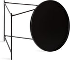 Kate and Laurel Ulani Modern Nesting Coffee Table, Set of 2, Black, Sophisticated Coffee Table Set for Storage and Display
