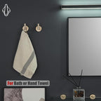 JQK Bathroom Hardware Set, 5-Piece Bath Accessories Set Champagne Bronze Wall Mount Includes 24 in Towel Bar, 9 in HT Bar, TP Holder, Towel Hook x 2, BAS105-CB