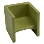 Children's Factory Cube Chair for Kids, Flexible Seating Classroom Furniture for Daycare/Playroom/Homeschool, Indoor/Outdoor Toddler Chair, Fern (CF910-014)