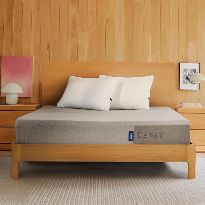 Casper Sleep Element Queen Mattress - Medium Feel - Motion Isolation - Breathable, Cooling Memory Foam - 100-Night Trial - CertiPUR-US