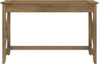 Bush Furniture Key West Collection Writing Desk, Writing Table for Home Office in Reclaimed Pine, Small Modern Farmhouse Desk