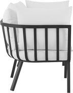 Modway Riverside Outdoor Furniture, 2-Piece Set, Gray White
