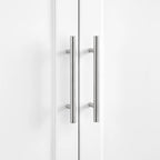 Crosley Furniture Savannah Tall Pantry Storage Cabinet with Shelves, Kitchen, Dining, or Laundry Room, White