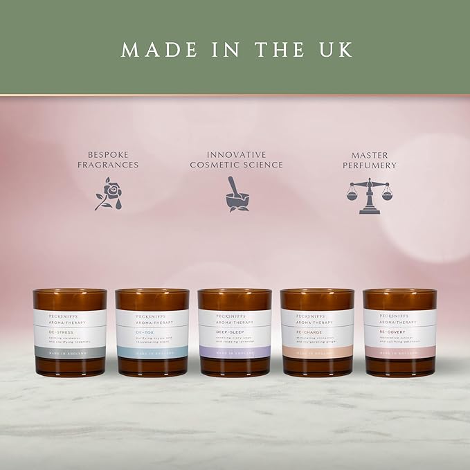 Pecksniff's Amber Re-Covery Aroma Therapy Candle | 1 Wick, 184g/6.49oz