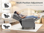 Recliner Chair for Living Room, Modern Reclining Sofa Home Theater Seating with Upholstered Push Back, Mid-Century Reclining Armchair with Lumbar Support, Bedroom, Reading Nook, Office, Set of 2