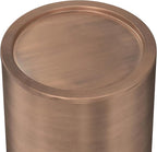 SIMPLIHOME Corbin Industrial 16 Inch Wide Metal Side Table in Antique Copper, Fully Assembled, For the Living Room and Bedroom