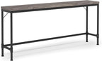 Tribesigns 70.9 Inch Extra Long Console Table for Entryway, Narrow Long Sofa Table Behind Couch, Rustic Grey Hallway Table Industrial Height Bar Table for Living Room