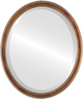 OVALCREST Oval Beveled Wall Mirror for Home Decor - Toronto Style - Sunset Gold - 22" x 18"