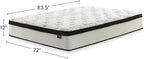 Signature Design by Ashley Chime Hybrid Twin 12" Mattress with Gel Memory Foam, Medium Firm, Pressure Relief, Fiberglass Free Mattress in a Box