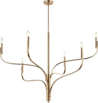 KICHLER Livadia 6-Light Chandelier, Soft Modern-Light in Champagne Bronze, for Foyer, Great Room, or Vaulted Dining or Bedroom (33.25" x 47.25"), 52674CPZ