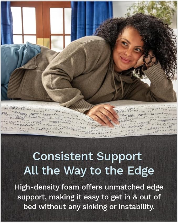 ViscoSoft 2 Inch Memory Foam Mattress Topper King - Select High Density Ventilated Mattress Pad - Premium Removable Rayon Cover