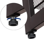 SONGMICS Shoe Rack, 6-Tier Shoe Organizer, Metal Rack for Garage, Set of 2, 3-Tier Stackable Shelf, with Adjustable Flat or Angled Shelves, 18-24 Pairs, Bronze ULMR03A-2