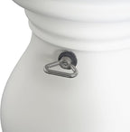 Christopher Knight Home Oriana MGO Outdoor Patio Side Table Umbrella Base, Heavy Duty Patio Umbrella Stand Outdoor Base with Hand-Turn Tightening Knob, Lounger Small Patio Coffee Table, White