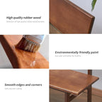 Outdoor Indoor Bench, 39.3" Patio Garden and Balcony Wooden Bench, Weatherproof Sturdy Wood Garden Bench with Seat for Porch, Park, Backyard, 2-Person Walnut Loveseat with Backrest
