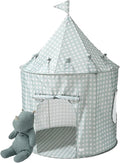 3 Sprouts Kids Play Tent - Sustainable Recycled Fabric – Fun Spacious Childs Playhouse for Indoor Games for Boys & Girls - Durable Fort Pop Up House for Toddlers & Children Age 3-10 - Gingham Blue