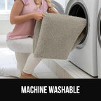 GORILLA GRIP Slip Resistant Soft Washable Stain Resistant Area Rug, 8x10, Plush Thick Carpet for Nursery, Bedroom, Living Room, Non-Shedding Floor Rugs, Kid and Pet Friendly, Baby Home Decor, Taupe