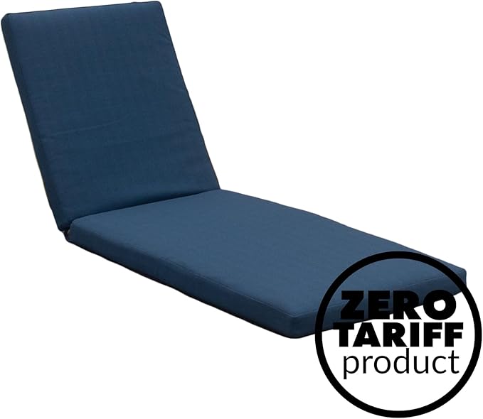 Tommy Bahama Chaise Cushion, 26" X 82" X 2.5", Bamboo Bay Cobalt