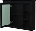 36" Bathroom Vanity with Matching Medicine Cabinet, Modern Sink Storage Cabinet with Drawers, Soft Closing Doors and Shelf, Bathroom Vanities with Sink & Mirror