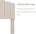 King Size Headboard Only, Linen Wall Mounted Headboard King for Adjustable Bed Modern Upholstered Head Board Easy Assembly, Beige