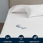 Serta Waterproof Heated Mattress Pad - Electric Bed Warmer with 10 Heat Settings, Auto Shut Off Timer, ETL Certified Electric Mattress Pad, Elastic Deep Pocket, Machine Washable, White Full