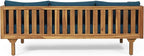 Christopher Knight Home Claremont Outdoor 3 Seater Daybed with Cushions - Acacia Wood - Teak/Dark Teal