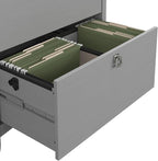 Bush Furniture Salinas 2 Drawer Lateral File Cabinet in Cape Cod Gray, Home Office Storage Solution, Organizer with Drawers for Workspace, Filing Unit