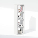 Furinno Cubic Closet Organizers and Storage, 4-Cube Closet Organizer, Open Shelf Closet Storage, Extra Thick Frame for Wardrobe, Bedroom, Living Room, White