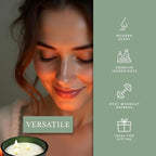 Pecksniff's Remedy Uplifting Candle - 3 Wick, 515g, 18.16 oz, Long-Lasting Relaxing Ambiance - with Earthy & Fresh Green Fragrance for Home Comfort