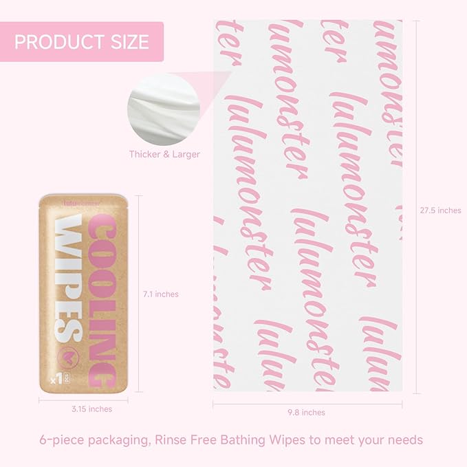 Cooling Body Wipes, Individually Wrapped Biodegradable Shower Wipes, Cooling Towels for the Gym, Workout, Hiking, Travel, and Sport, Oversized and Extra-Thick (12, Strawberry)