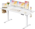 Homall Height Adjustable Electric Standing Desk, Memory Stand up Desk with Headphone Hook, Home Office Desks with Splice Board