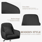Cute Office Chair - Adjustable Task Chair, Modern & Comfortable, 360 Swivel, Mid Back, Suitable for Home Office & Living Room