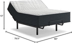 Signature Design by Ashley Hybrid 1300 13 Inch Plush Gel Memory Foam Mattress with Edge Support for Pressure Relief, Queen, Fiberglass Free, Mattress in A Box
