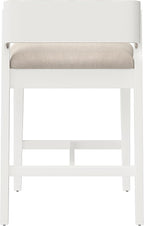 Hillsdale Dresden Wood Counter Height Stool, White