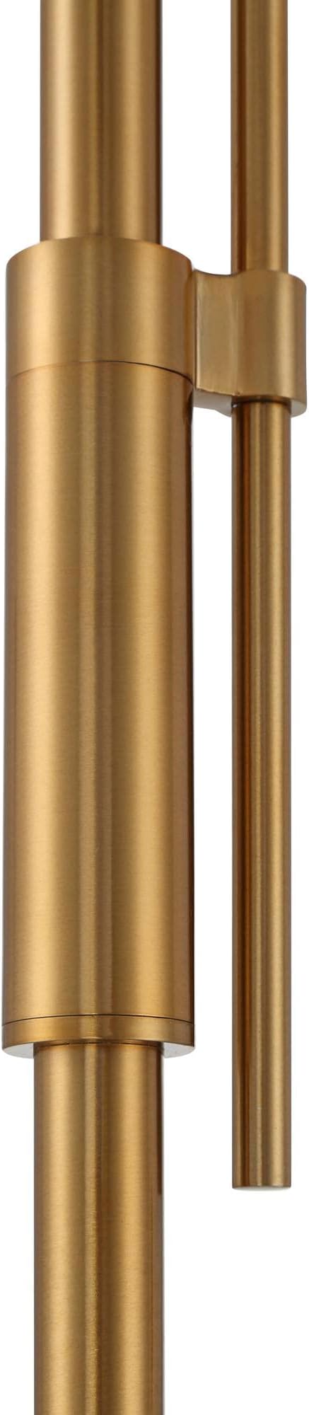 Possini Euro Design Pharos Modern Tree Torchiere Floor Lamp with Side Lights 71" Tall Warm Gold Metal Frosted Glass Shade Decor for Living Room Reading House Bedroom Home Office House