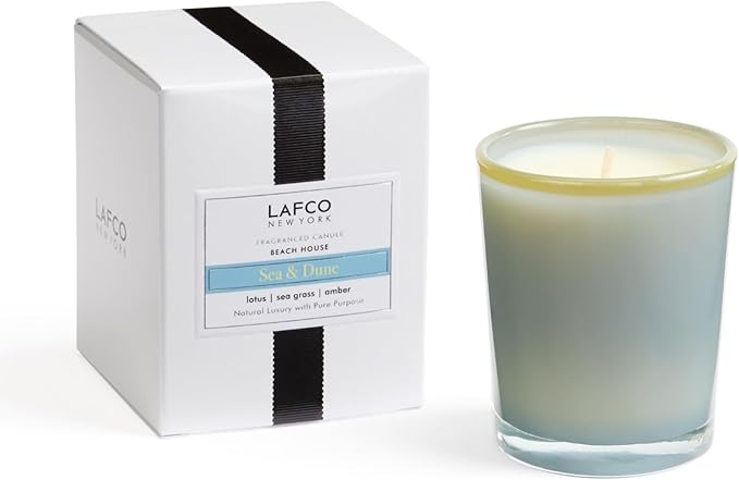 LAFCO New York Votive Candle, Sea & Dune - 1.9 oz - 20-Hour Burn Time - Reusable Glass Vessel - Made in The USA