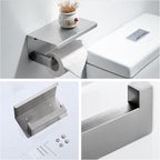 Bathroom Hardware Set Bathroom Accessories Set SUS304 Towel Bar Set Includes Towel Bar Inch+Towel Holder+Toilet Paper Holder+Towel Hook (10, Brushed Nickel-Paper Holer with Cover+Towel Ring)