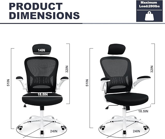 2 Pack Office Chair Ergonomic Desk Chair Comfort Adjustable Height with Wheels，Lumbar Support Mesh Swivel Computer Home Office Chair,Conference Room Chairs