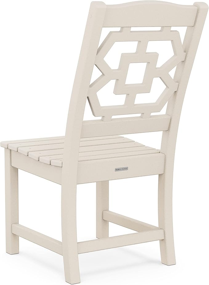 Martha Stewart by POLYWOOD® Chinoiserie Dining Side Chair in Sand