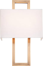 Possini Euro Design Modena Modern Wall Light Sconces Set of 2 French Brass Gold Hardwired 9 1/2" Fixture Off-White Faux Silk Half Shade for Bedroom Bathroom Vanity Living Room Home Hallway Dining