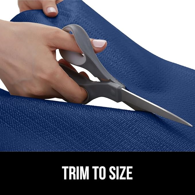GORILLA GRIP Slip Resistant Drawer and Shelf Liner 2 Pack, Non Adhesive Water Resistant, Easy Clean and Trim, Smooth Surface Liners for Kitchen Cabinet, Shelves, Drawers, Pantry, 12 in x 20 FT, Navy