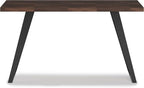 SIMPLIHOME Lowry SOLID WOOD and Metal Modern Industrial 54 inch Wide Home Office Desk, Writing Table, Workstation, Study Table Furniture in Distressed Charcoal Brown