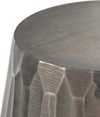 SIMPLIHOME Nellie Metal Side Table in Graphite, 18.5-inch Round, Cast Aluminum Contemporary Accent Table for Living Room, Bedroom, Fully Assembled
