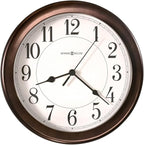 Howard Miller Fruitland Wall Clock II 549-683 – 8.5-Inch Round Oil-Rubbed Bronze Finished Case, Modern Home Decor, Quartz Movement Timepiece, 3-Point Secure Screw Mount System