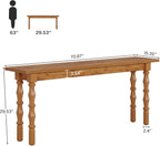Tribesigns 70.9-Inch Extra Long Console Table for Entryway, Narrow Sofa Table Behind Couch with Solid Wood Legs, Entry Accent Table for Living Room, Foyer, Hallway, Entrance