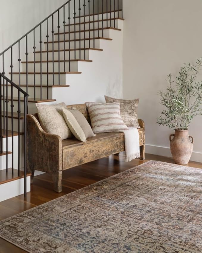 Loloi Amber Lewis Georgie Collection GER-09 Multi/Spice 3'-0" x 10'-0", .19" Pile Height, Runner Rug