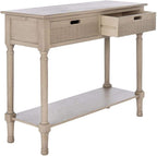 SAFAVIEH Home Collection Landers Greige2-Drawer Console Table CNS5710D, Greige