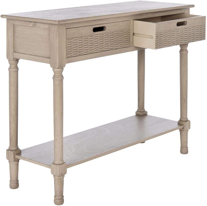 SAFAVIEH Home Collection Landers Greige2-Drawer Console Table CNS5710D, Greige