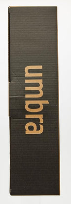 Umbra Ribbon Modern 12-inch Wall Clock, Battery Operated Quartz Movement, Silent Non Ticking Wall Clocks, Black
