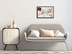 Wieco Art Framed Canvas Wall Art Wassily Kandinsky Composition VIII Picture Print of Abstract Famous Paintings Canvas Prints for Living Room Home Decor Wall Decorations